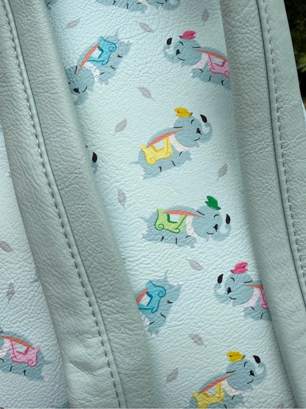 Disney Parks Loungefly Dumbo Hard Tag Mini Backpack Blue Preowned